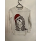 Christmas Dog White Christmas Jumper Womens