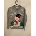 Atmosphere Grey Snowman Christmas Jumper Womens Uk Size 12