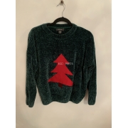 Primark Green Soft Christmas Jumper Womens Uk Size 10/12