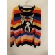 Primark Christmas Jumper Multicoloured Reindeer Dog Womens Uk Size XL 18/20