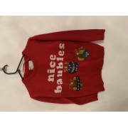 Atmosphere Red Nice Baubles Christmas Jumper Womens Uk Size XS