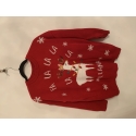 Primark Red Fa La La Christmas Jumper Womens Uk Size 12/14 M