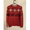 Soul Star Clothing Red Reindeer Christmas Jumper Mens Uk Size M