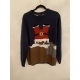 Pep & Co Blue Stuck Santa Christmas Jumper Mens Uk Size XL