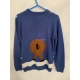 Cedar Wood State Blue Reindeer Christmas Jumper Mens Uk Size M