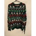 Star Clothing Green Festive Christmas Jumper Mens Uk Size XL