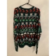 Star Clothing Green Festive Christmas Jumper Mens Uk Size XL