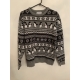 Primark Grey Festive Penguin Christmas Jumper Mens Uk Size M