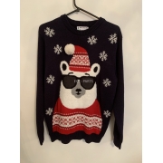 Primark Blue Polar Bear Christmas Jumper Mens Uk Size M