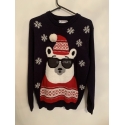 Primark Blue Polar Bear Christmas Jumper Mens Uk Size M