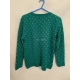 Kirkwood Green Reindeer Christmas Jumper Mens Uk Size M