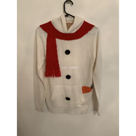 Cedar Wood State White Christmas Jumper Womens Uk Size X/S