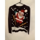 Atmosphere Black Christmas Jumper Santa Womens Uk Size 12