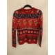 Star Clothing Red Festive Christmas Jumper Womens Uk Size 8