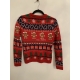 Star Clothing Red Festive Christmas Jumper Womens Uk Size 8