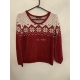 Dunnes Red Festive Christmas Jumper Womens Uk Size 14