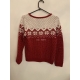 Dunnes Red Festive Christmas Jumper Womens Uk Size 14