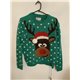 Atmosphere Green Reindeer Christmas Jumper Womens Uk Size 12