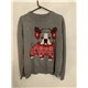 Primark Grey Christmas Dog Christmas Jumper Womens Uk Size 14/16