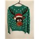 Atmosphere Green Reindeer Christmas Jumper Womens Uk Size 14