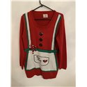 George Red Mrs Claus Christmas Jumper Womens Uk Size M