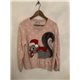 Atmosphere Pink Squirrel Christmas Jumper Womens Uk Size M