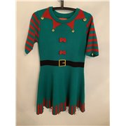 Primark Green Elf Christmas Jumper / Dress Womens Uk Size S