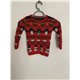 Nutmeg Red Festive Christmas Jumper Boys 2/3 Years