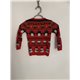 Nutmeg Red Festive Christmas Jumper Boys 2/3 Years