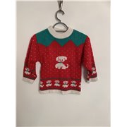 St Bernard Red Dog Christmas Jumper Boys 7/8 Years