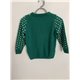 Rebel Green Reindeer Christmas Jumper Boys 7/8 Years