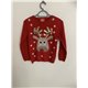 YD Red Reindeer Christmas Jumper Girls 10/11 Years