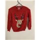 F&F Red Reindeer Christmas Jumper Girls 10/11 Years