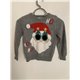 Peacocks Grey Ho Ho Ho Santa Christmas Jumper Boys 7/8 Years