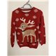 YD Red Reindeer Christmas Jumper Girls 11/12 Years