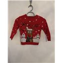 Primark Red Reindeer Christmas Jumper Girls 4/5 Years