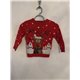 Primark Red Reindeer Christmas Jumper Girls 4/5 Years