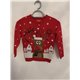 Primark Red Reindeer Christmas Jumper Girls 6/7 Years