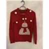 Brave Soul Red Snowman Christmas Jumper Girls Size XS