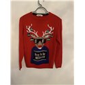 H&M Deer To Be Different Red Christmas Jumper Boys 12/14 Years