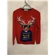 H&M Deer To Be Different Red Christmas Jumper Boys 12/14 Years