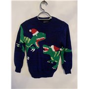 Next Blue Christmas Dinosaur Christmas Jumper Boys 9 Years