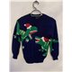 Next Blue Christmas Dinosaur Christmas Jumper Boys 9 Years