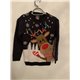 F&F Grey Reindeer Christmas Jumper Boys 9/10 Years