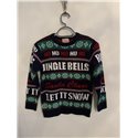 George Blue Ho ho Ho Let it Snow Festive Christmas Jumper Boys 10/11 Years