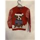 F&F Red Christmas Dog Christmas Jumper Boys 9/10 Years