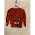 F&F Red Reindeer Christmas Jumper Boys 8/9 Years