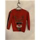 F&F Red Reindeer Christmas Jumper Boys 8/9 Years