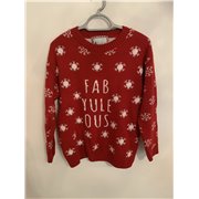 Fab Yule Ous Red Christmas Jumper Womens Uk Size M