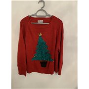 Atmosphere Red Christmas Tree Christmas Jumper Womens Uk Size 20